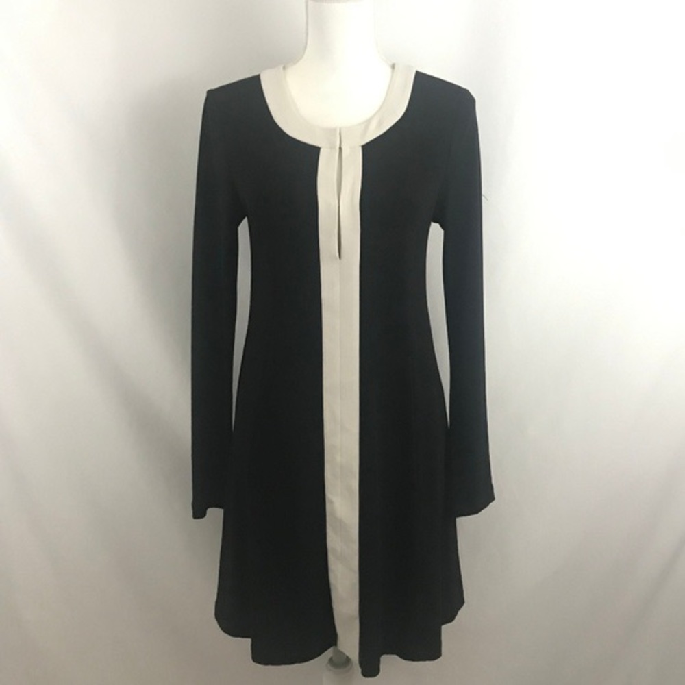 Elegant black and white dress